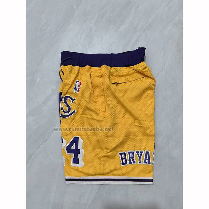 Pantalone Los Angeles Lakers Mitchell & Ness Just Don 2007-08 Amarillo